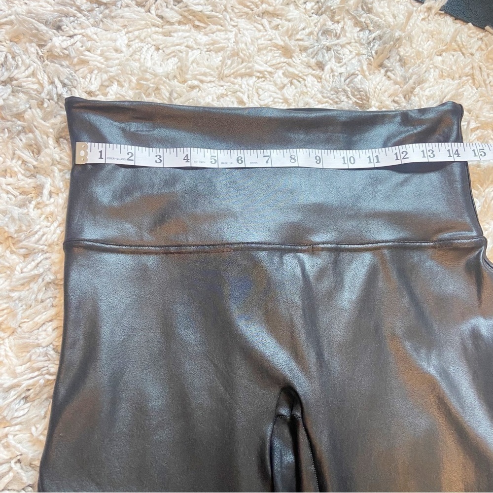 Spanx | Women’s Faux Leather Moto Leggings Size Large - Picture 7 of 10